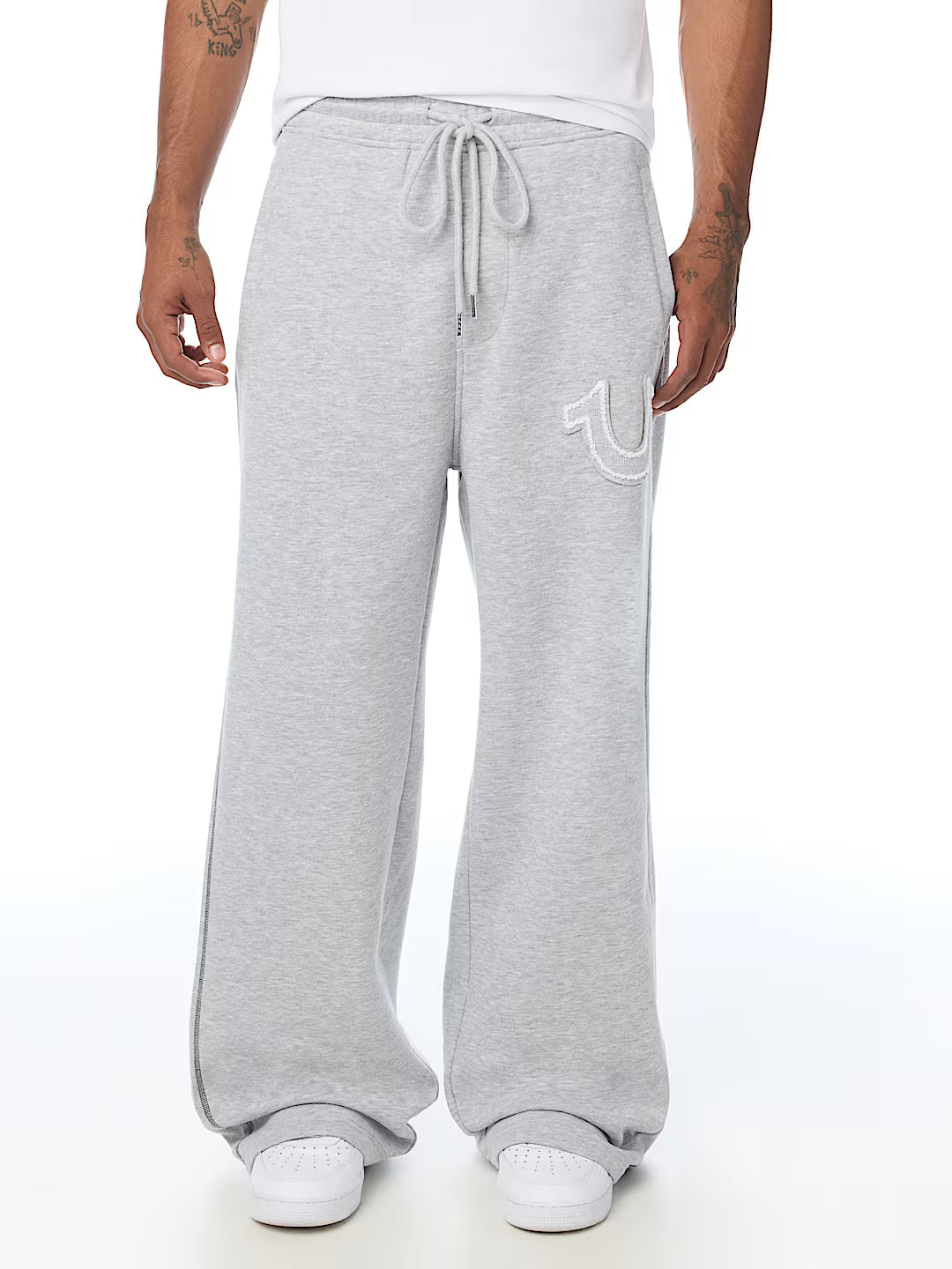 True Religion ribbed logo baggy sweatpant