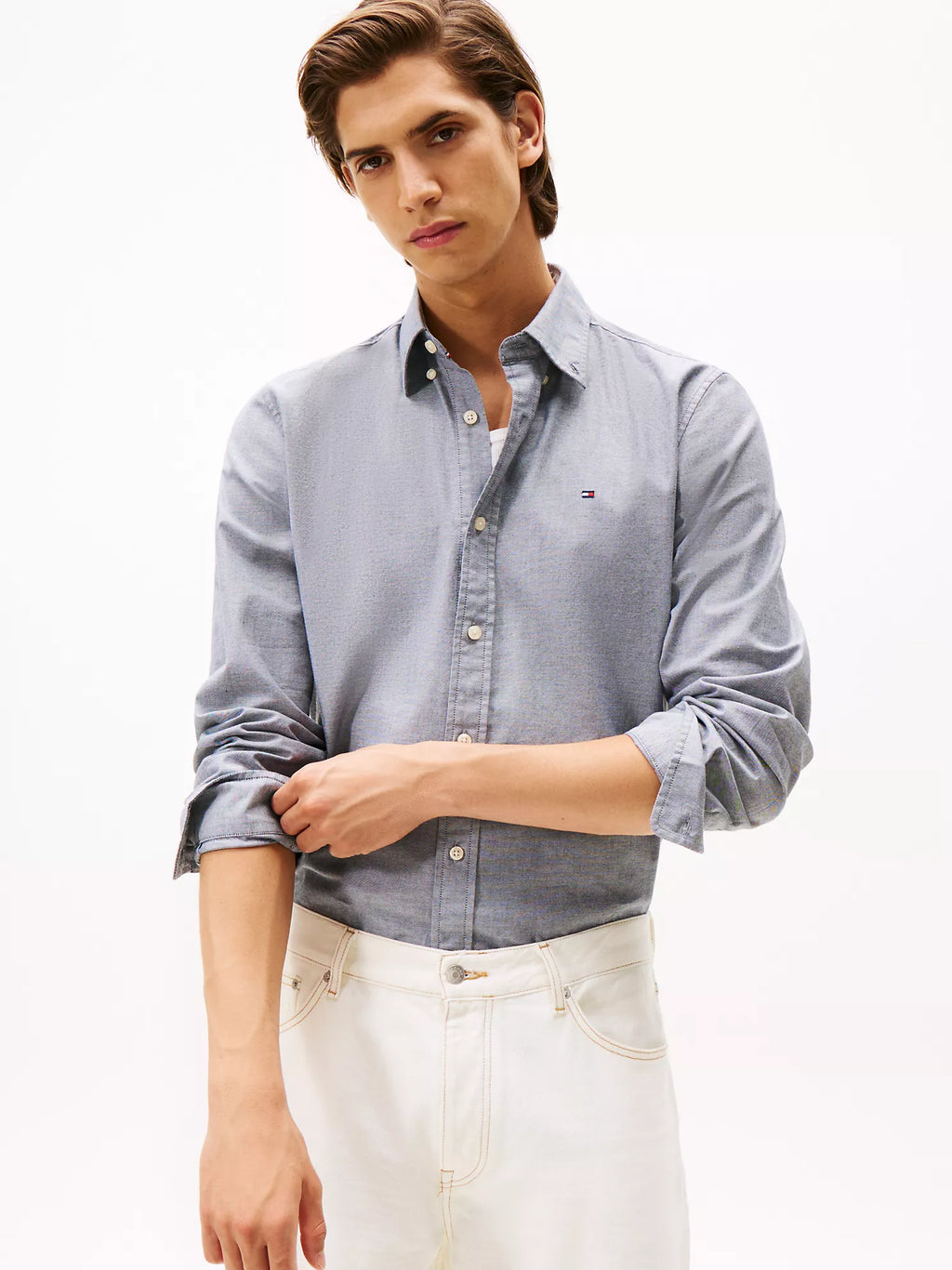 Regular Fit Stretch Oxford Shirt