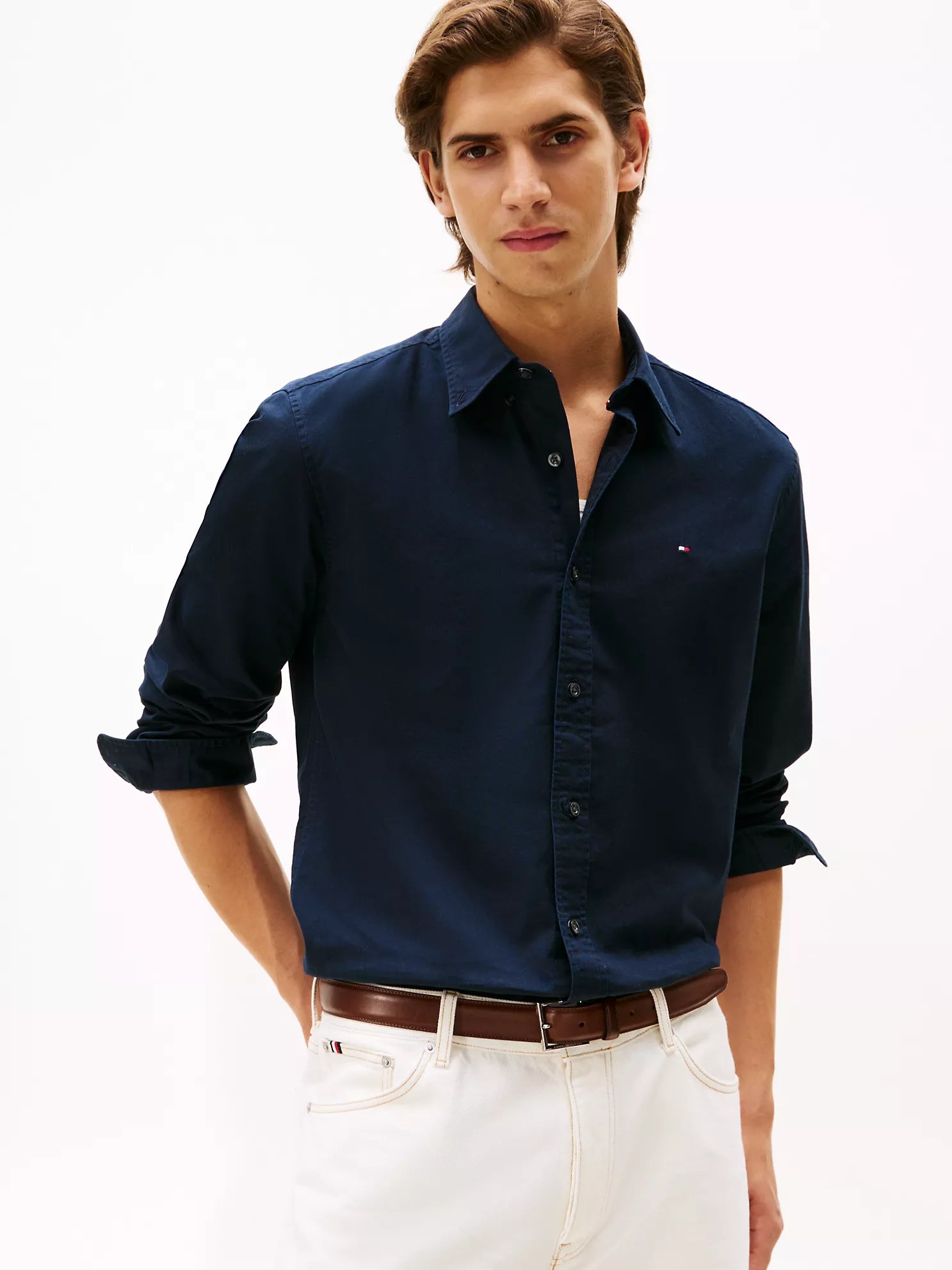 Regular Fit Stretch Oxford Shirt