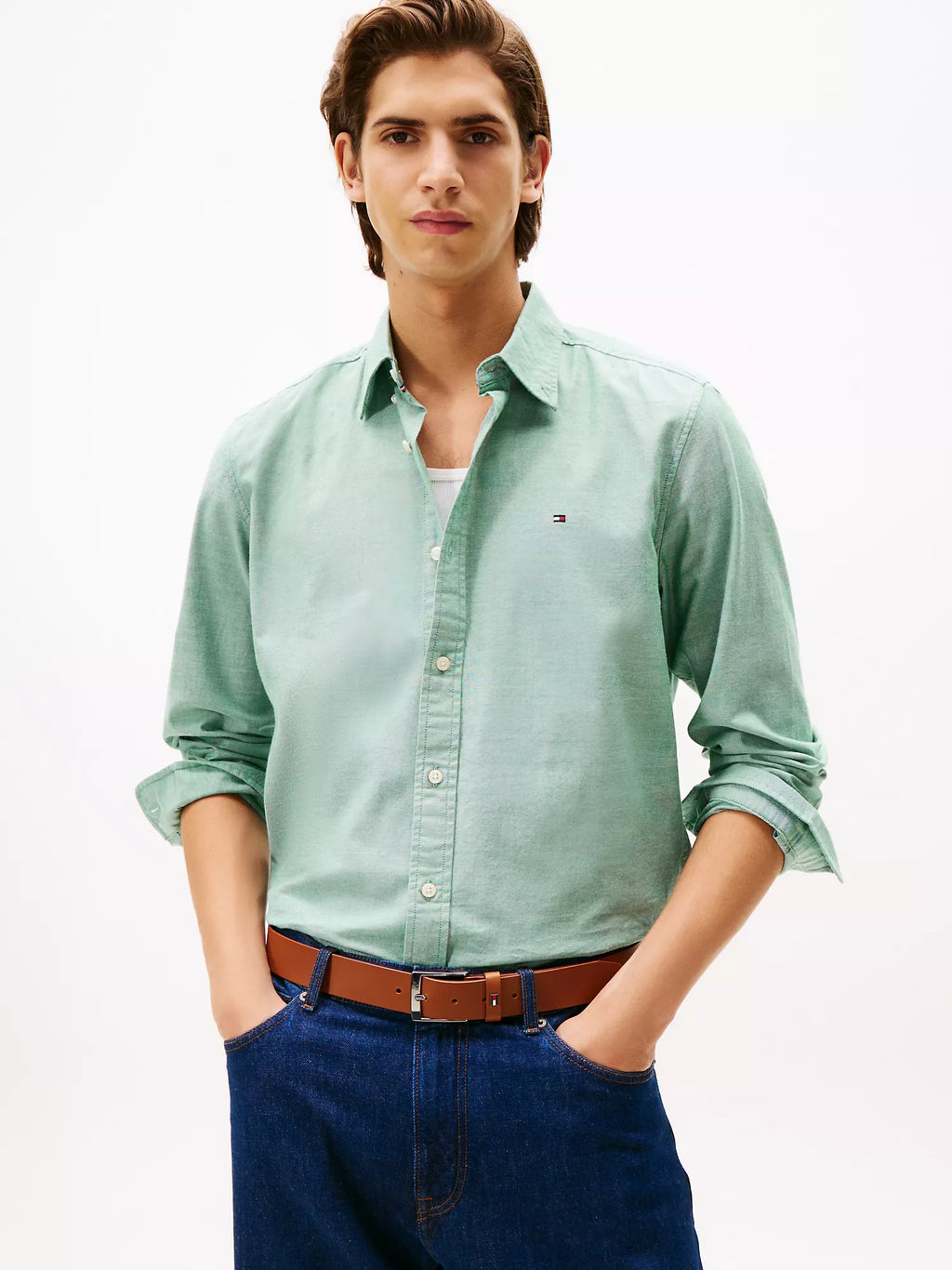 Regular Fit Stretch Oxford Shirt