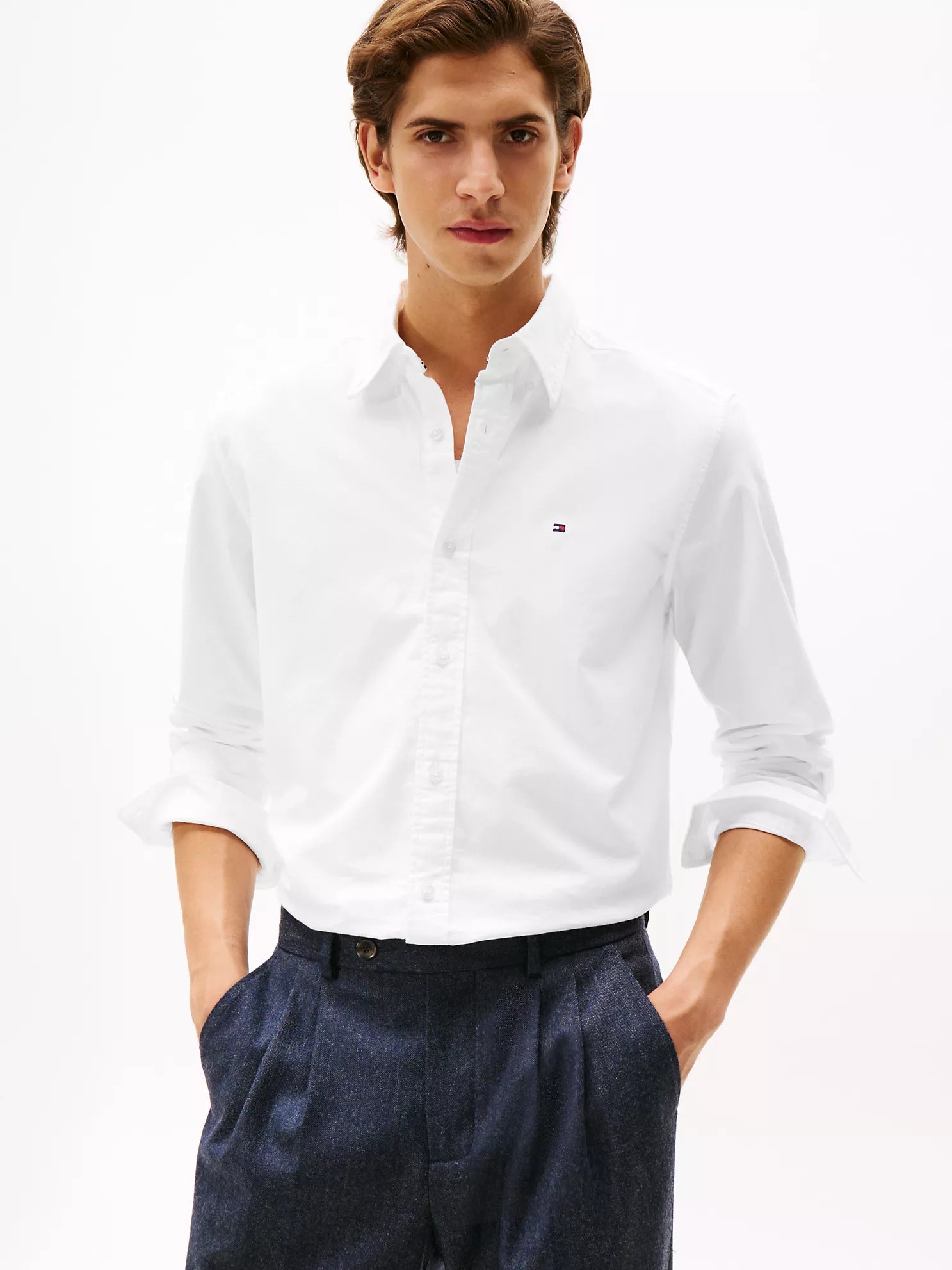 Regular Fit Stretch Oxford Shirt