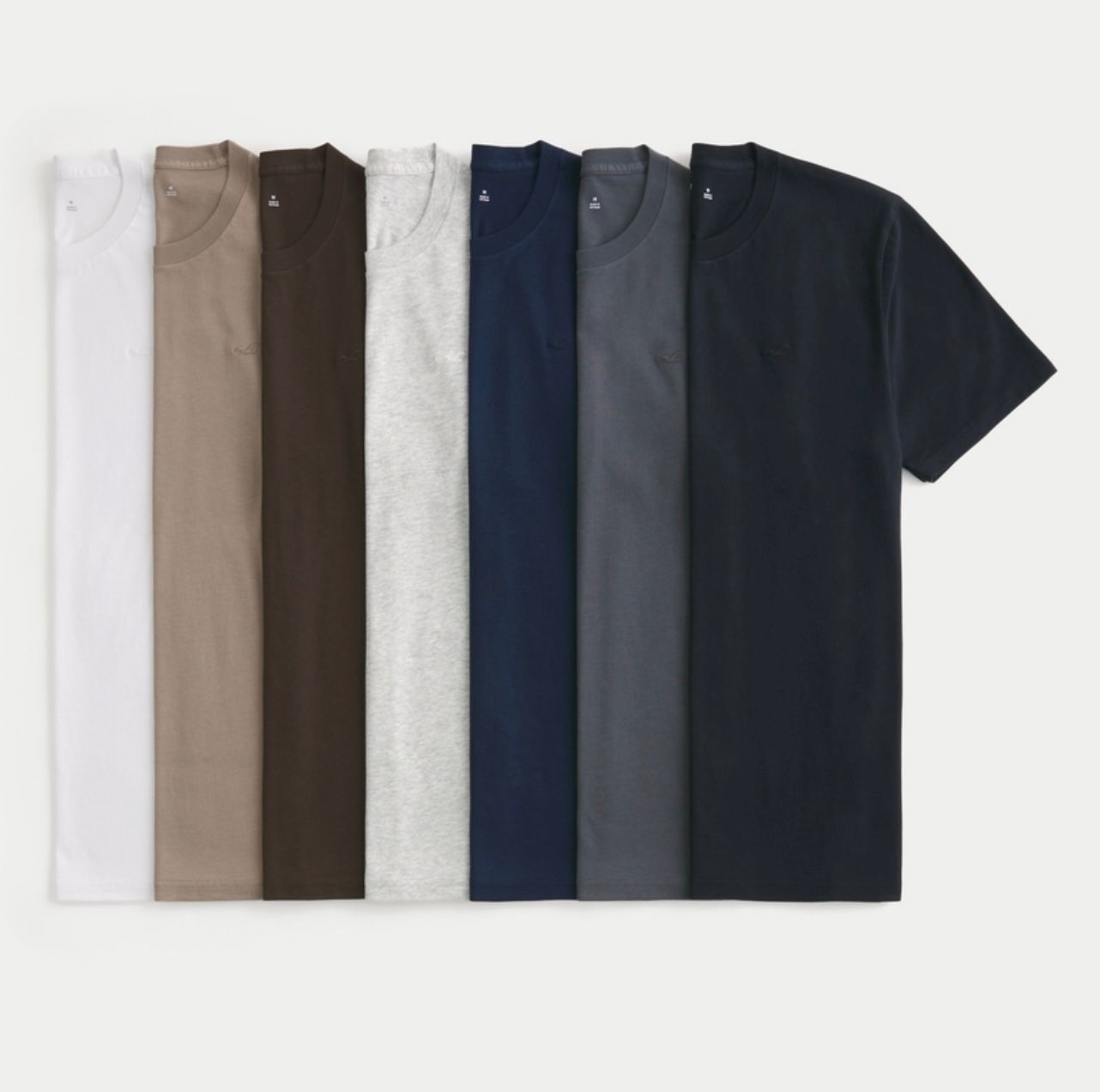 Hollister Icon Crew T-Shirt 7-Pack - IMMEDIATE