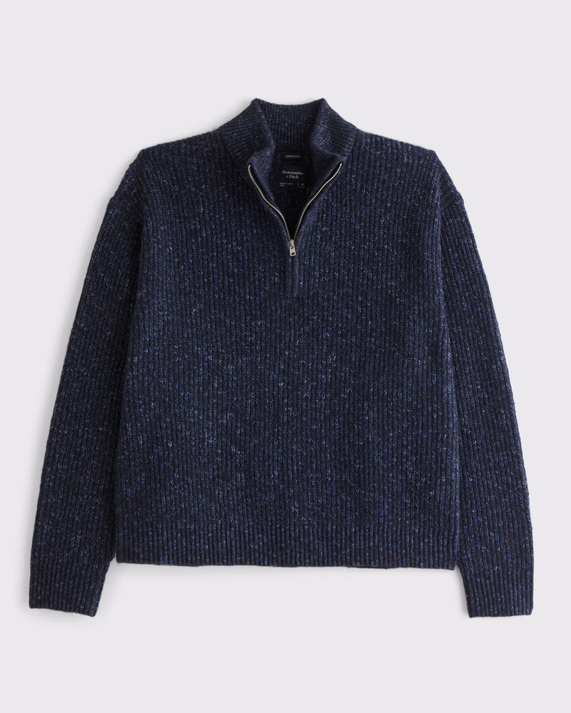 Abercrombie & Fitch Essential Half-Zip Sweater