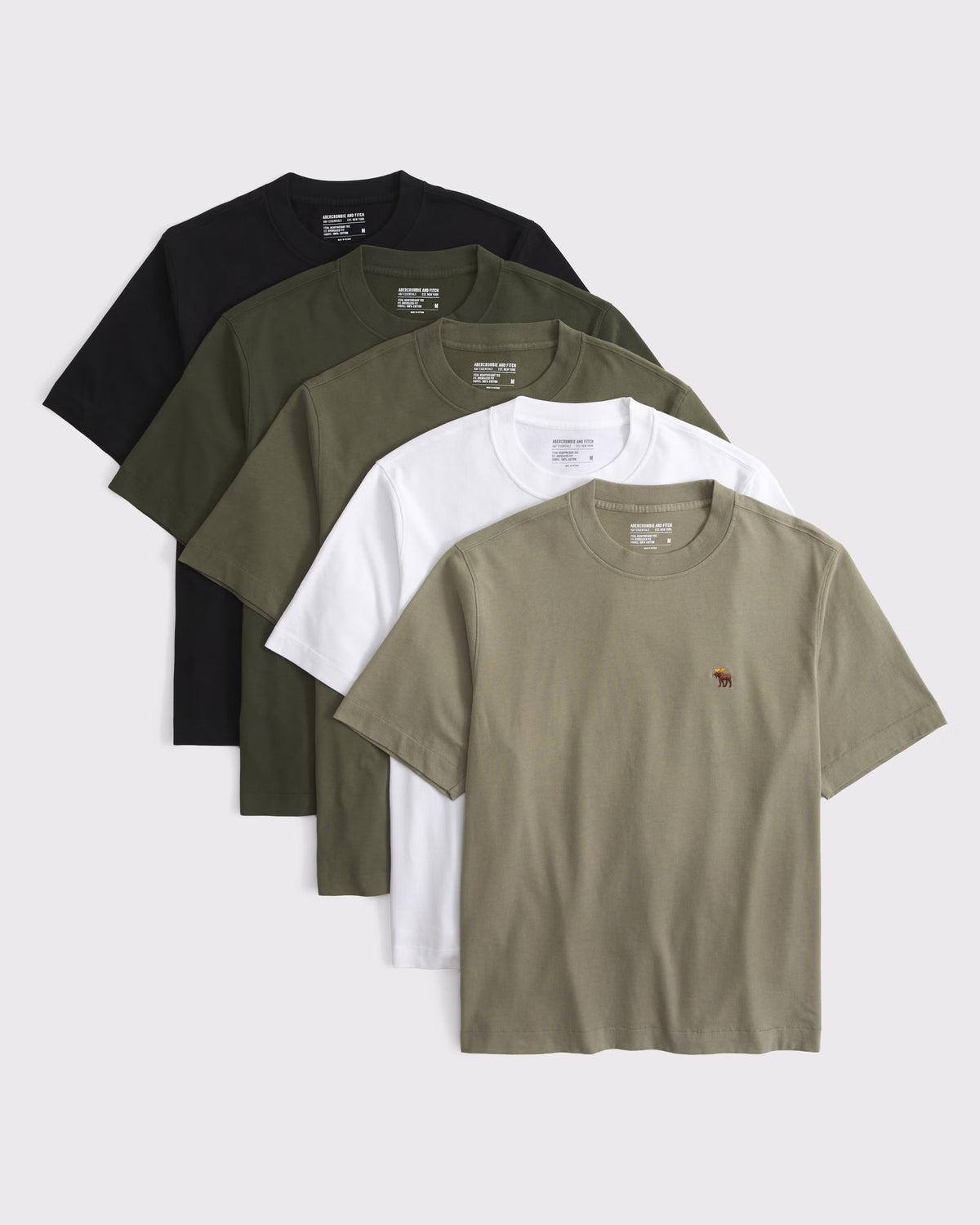 Abercrombie & Fitch 
5-Pack Premium Heavyweight 2.0 Signature Icon