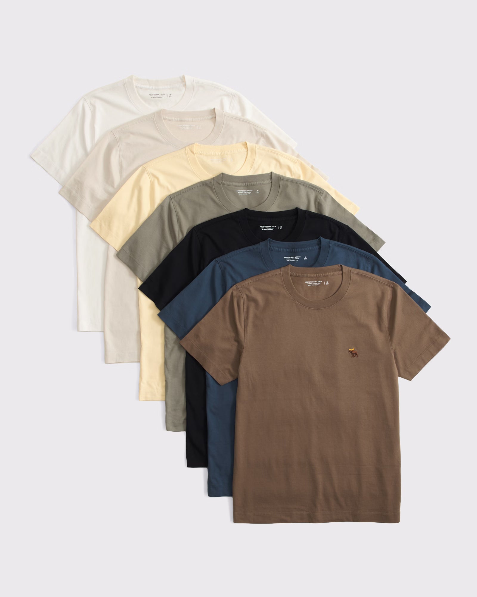 Abercrombie & Fitch 7-Pack Slim Polished Icon Tees