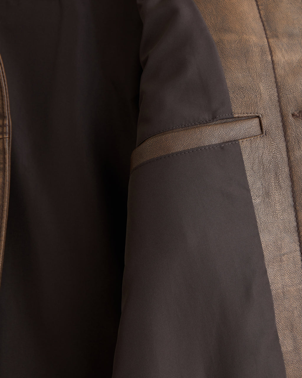 Abercrombie & Fitch Vegan Leather Trucker Jacket