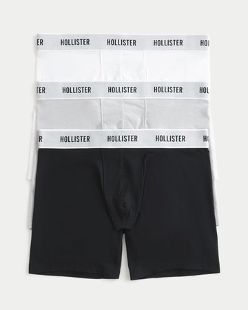 Hollister Longer-Length Boxer Briefs 3-Pack - IMMEDIATE