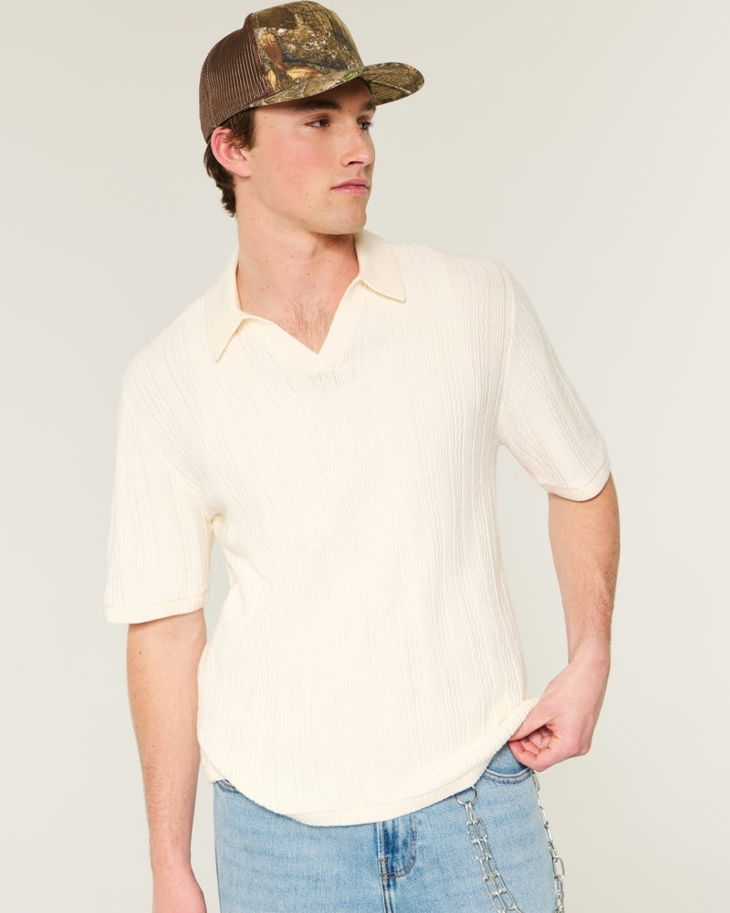 Hollister Boxy Sweater Polo - IMMEDIATE