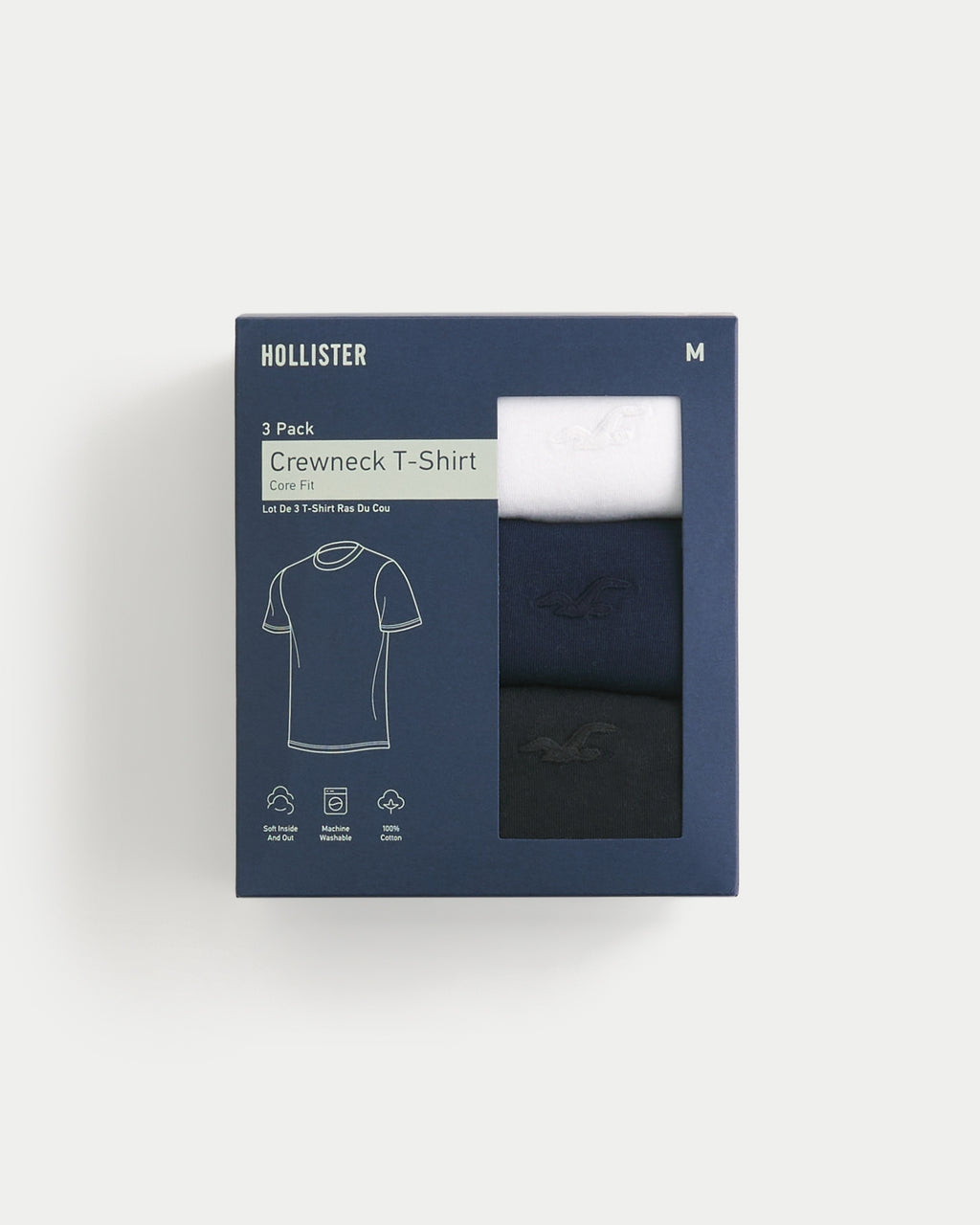 Hollister Icon Crew T-Shirt 3-Pack