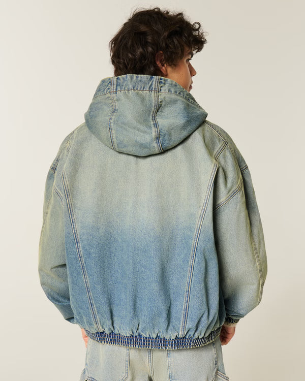Hollister Washed Denim Skater Jacket
