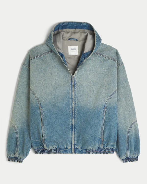 Hollister Washed Denim Skater Jacket
