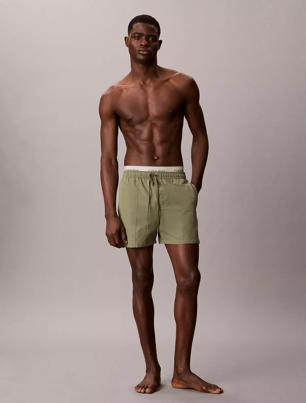 Calvin Klein Logo Waistband Swim Shorts