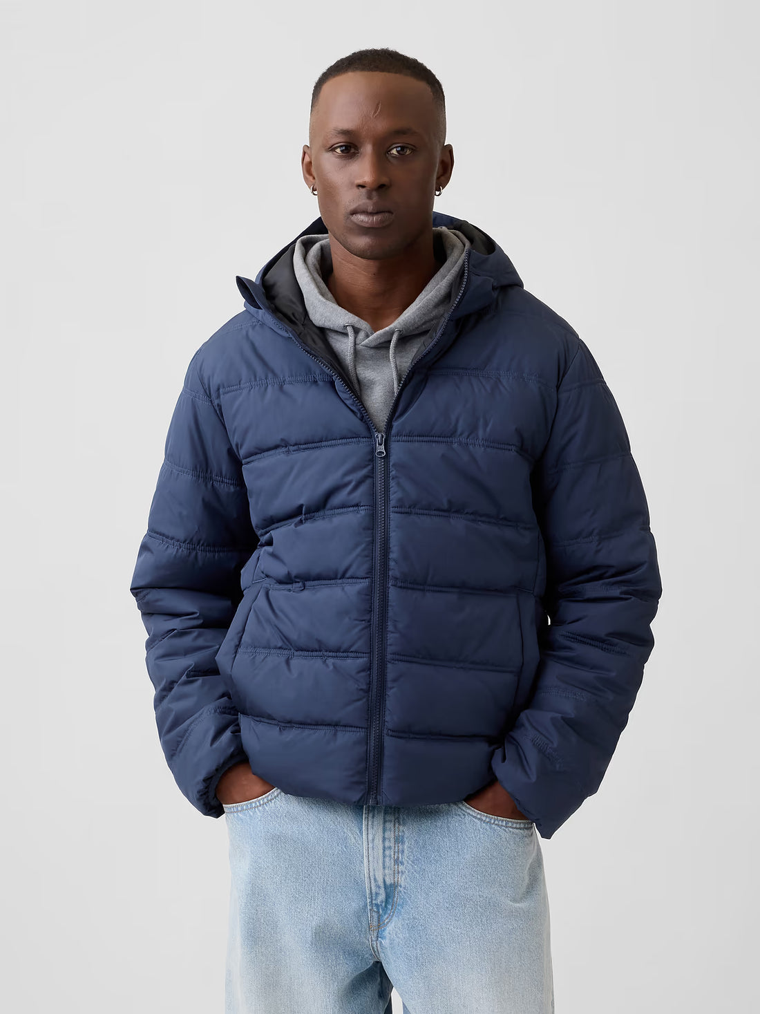 Gap Relaxed Hooded Puffer Jacket