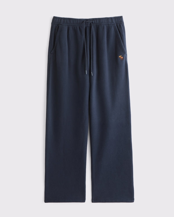 Abercrombie & Fitch Icon Straight Open-Hem Sweatpant