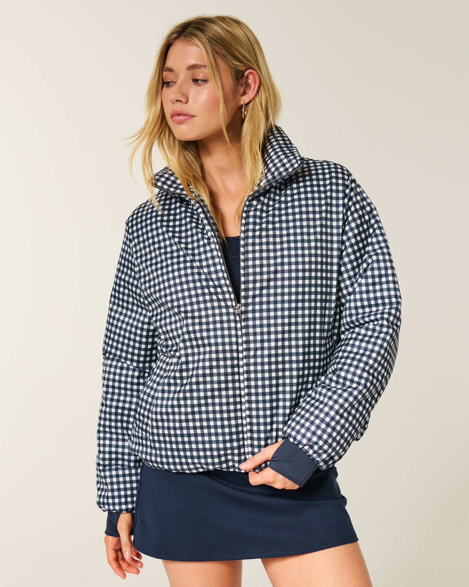 Navy Blue Check 