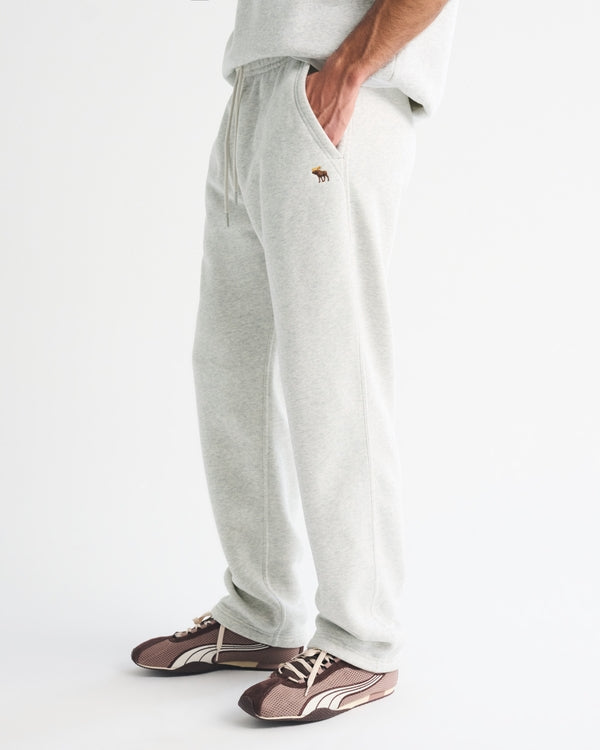 Abercrombie & Fitch Icon Straight Open-Hem Sweatpant