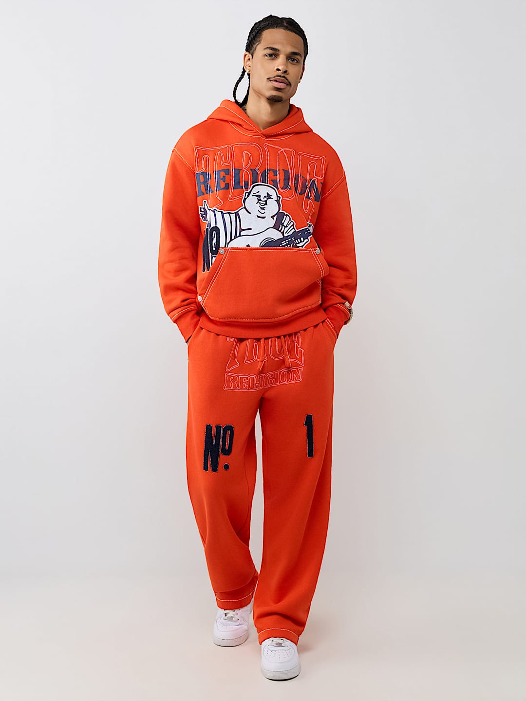 True Religion no. 1 logo big t hoodie