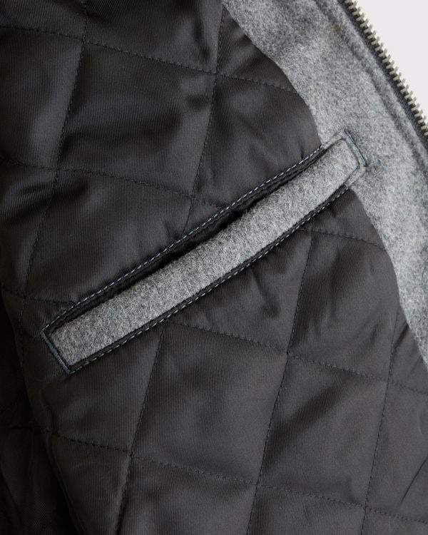 Abercrombie & Fitch Wool-Blend Zip Jacket