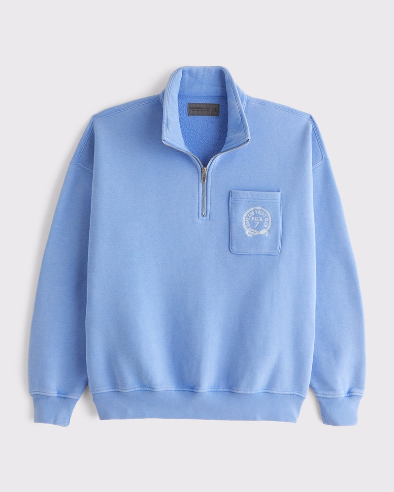Abercrombie & Fitch Essential Half-Zip Sweatshirt
