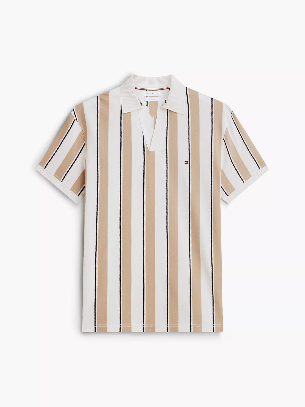 Tommy Hilfiger Classic Fit Open Placket Crepe Polo