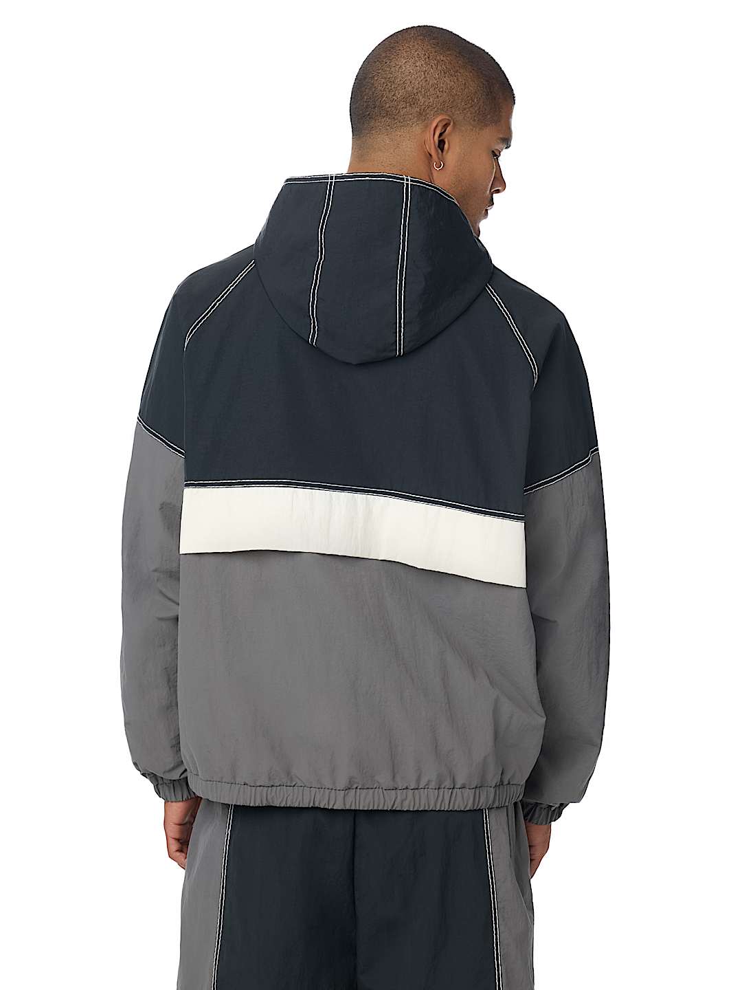 True Religion colorblock big t nylon anorak jacket