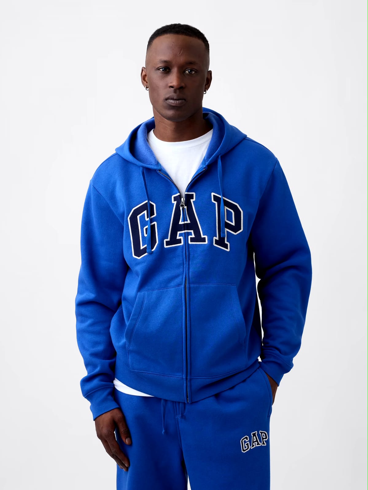 Relaxed Gap Logo Zip Hoodie