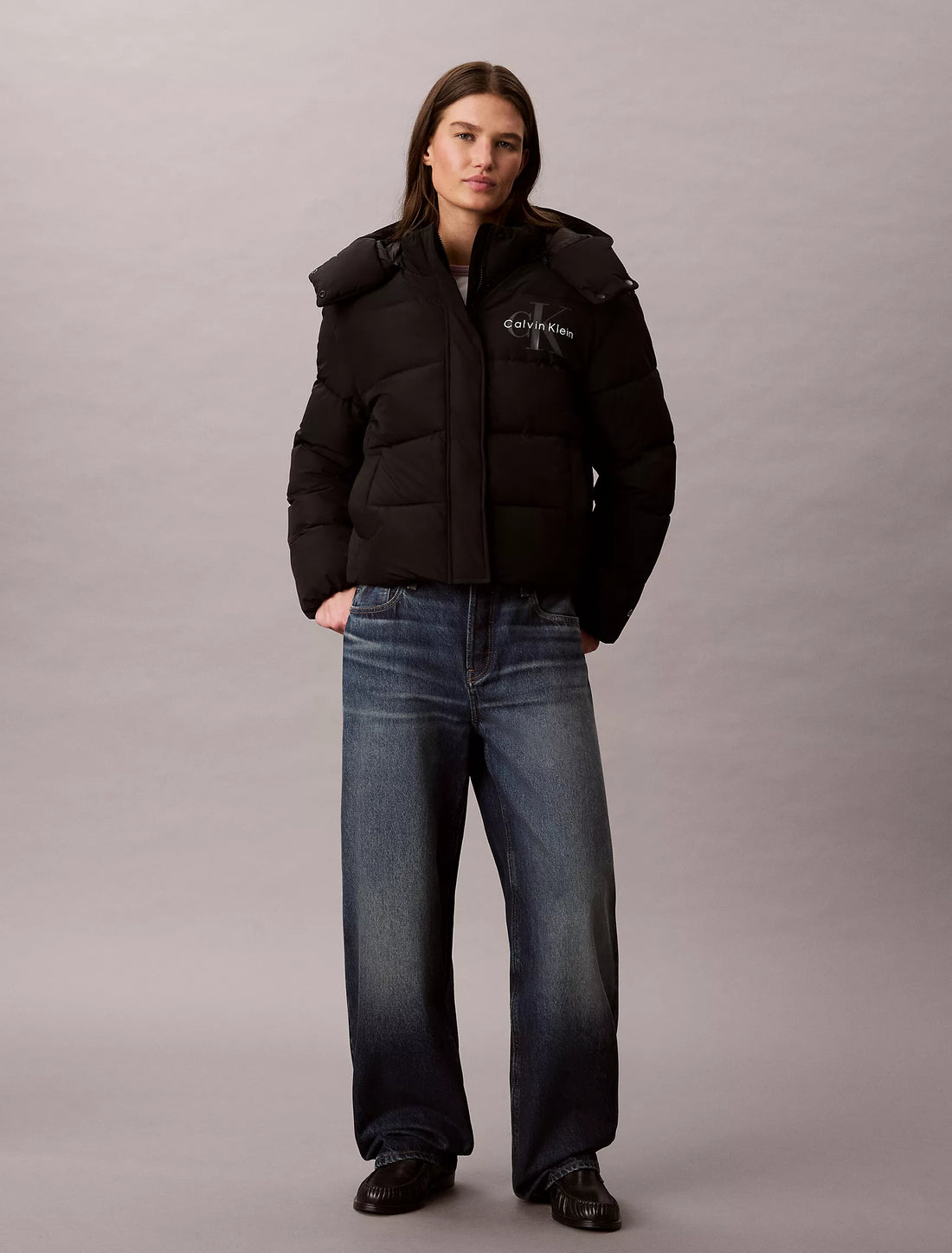 Calvin Klein Matte Monologo Puffer Jacket