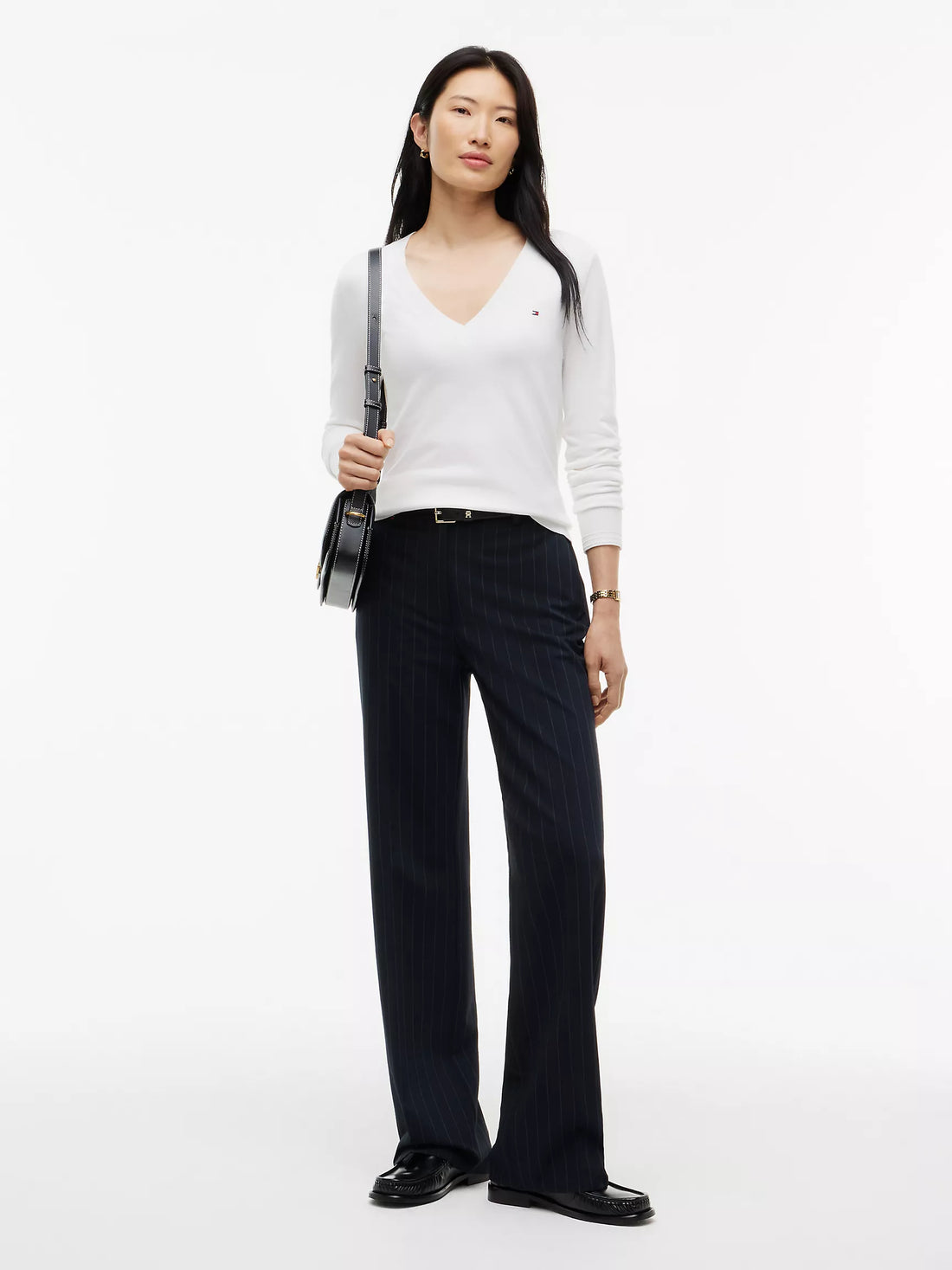 Tommy Hilfiger Viscose-Blend V-Neck Sweater
