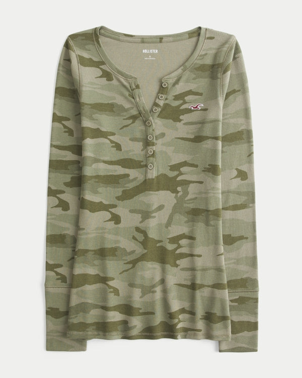 Hollister Logo Graphic Henley