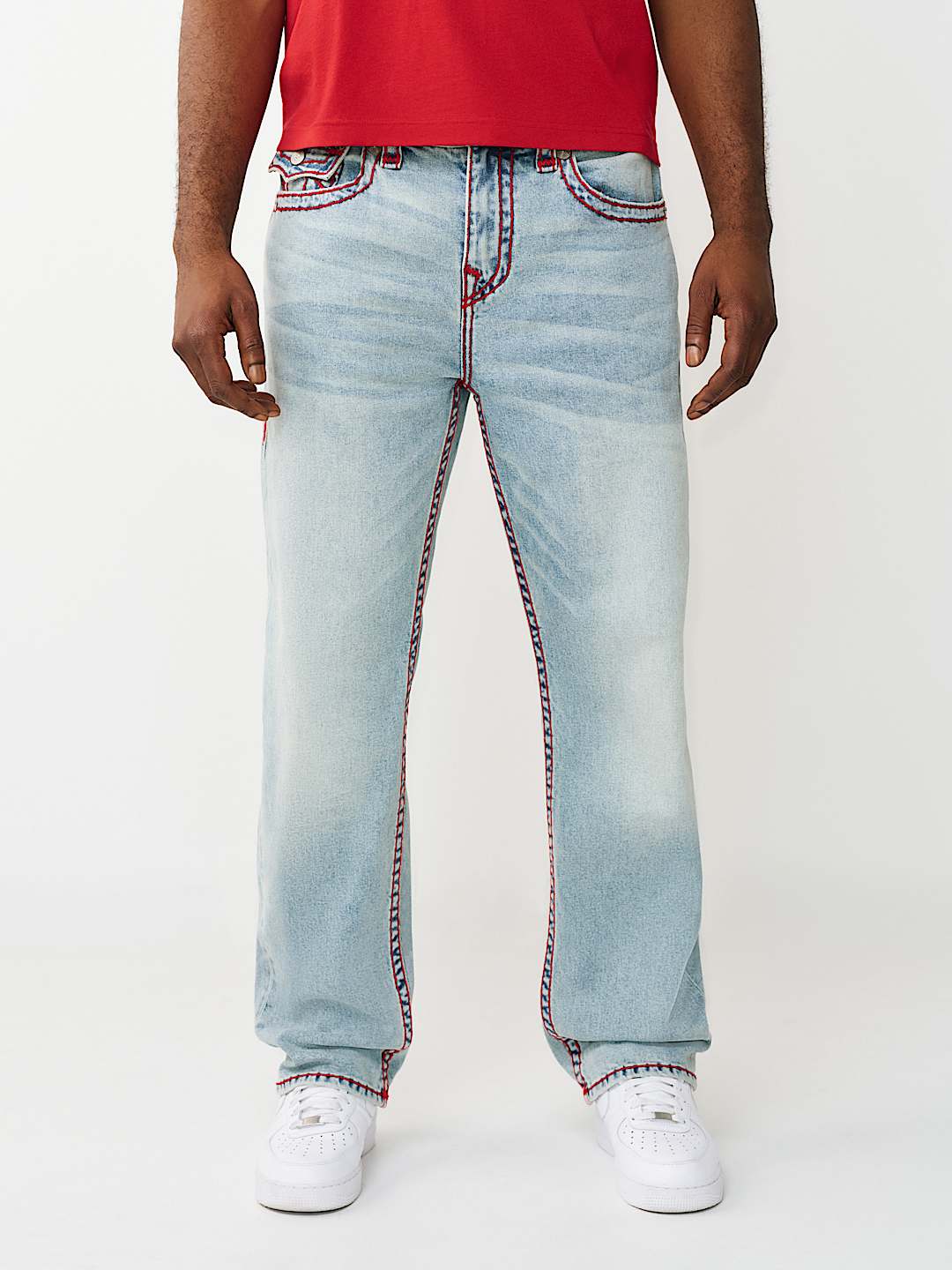 True Religion bobby super t flap baggy jean 32"