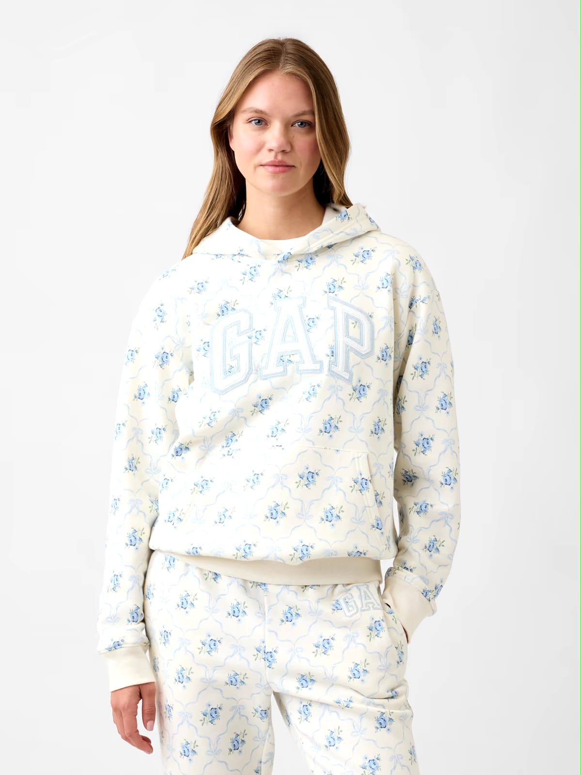 Blue Bow Print