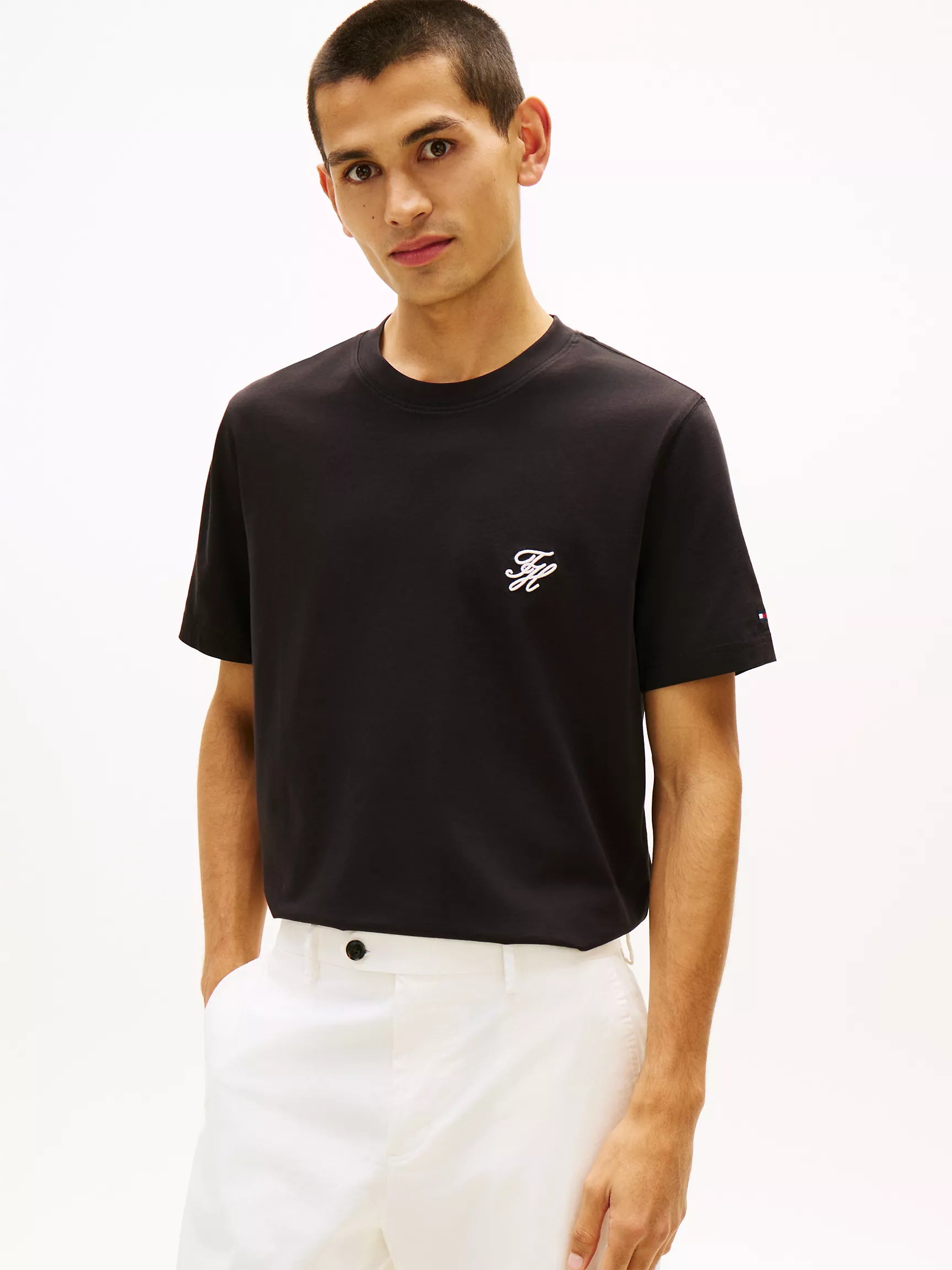 Tommy Hilfiger Embroidered Script Monogram T-Shirt