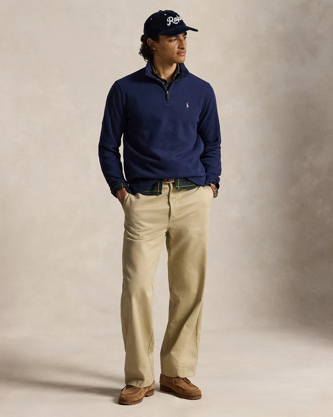 Ralph Lauren Estate-Rib Quarter-Zip Pullover
