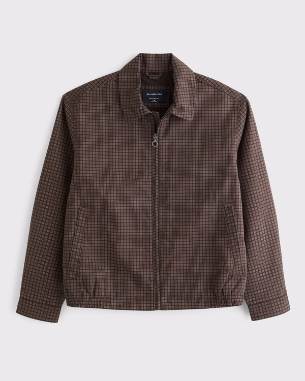 Abercrombie & Fitch Denim Harrington Jacket