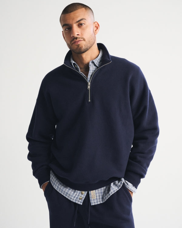 Abercrombie & Fitch Essential Half-Zip Sweatshirt