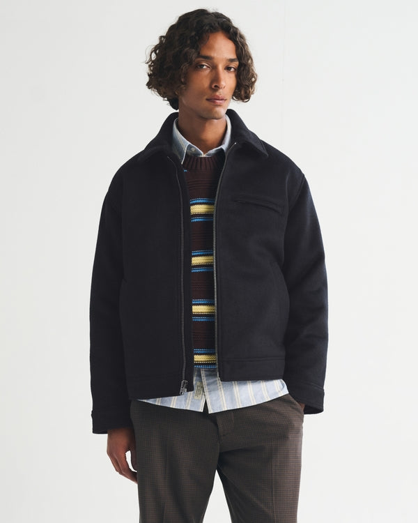 Abercrombie & Fitch Wool-Blend Zip Jacket