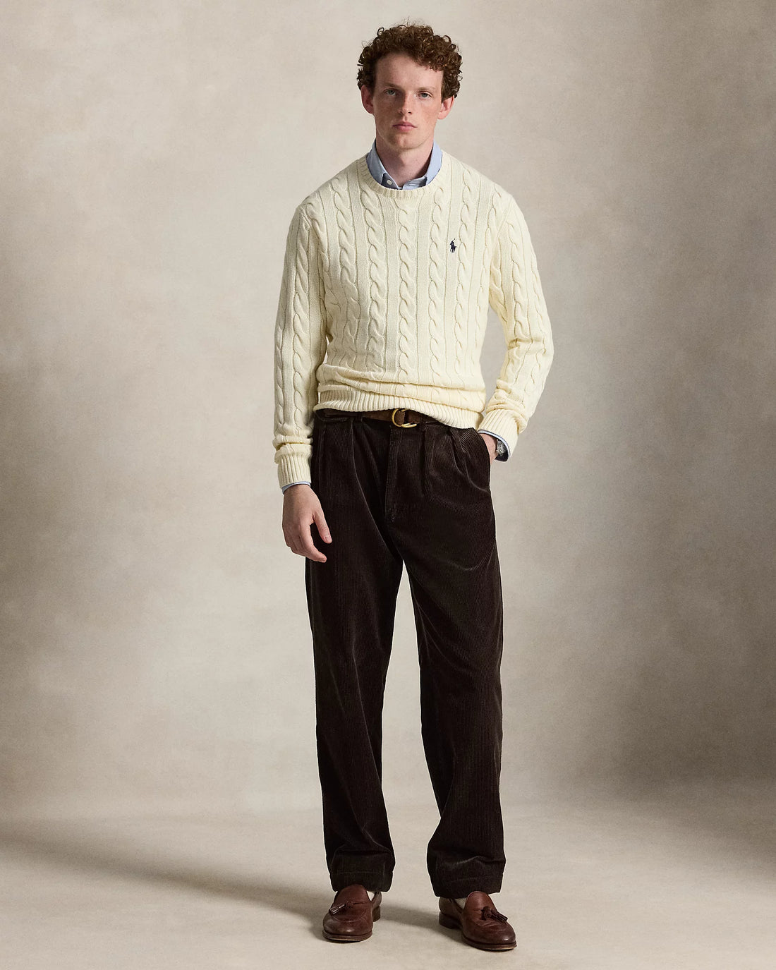 Ralph Lauren Cable-Knit Cotton Sweater