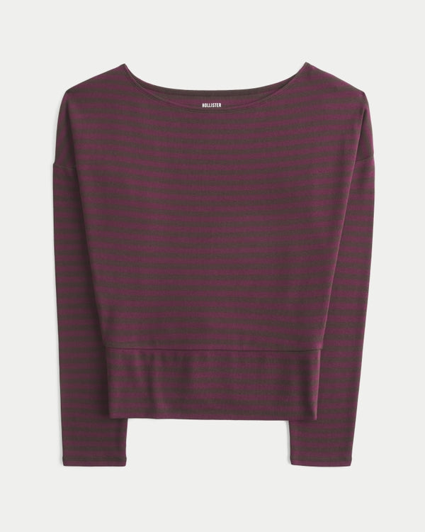Hollister Banded Knit Off-the-Shoulder Top