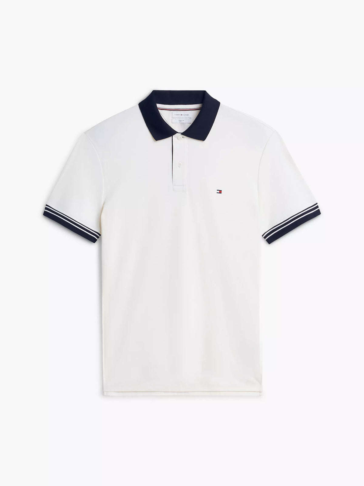 Tommy Hilfiger Regular Fit Tipped Smooth Cotton Polo