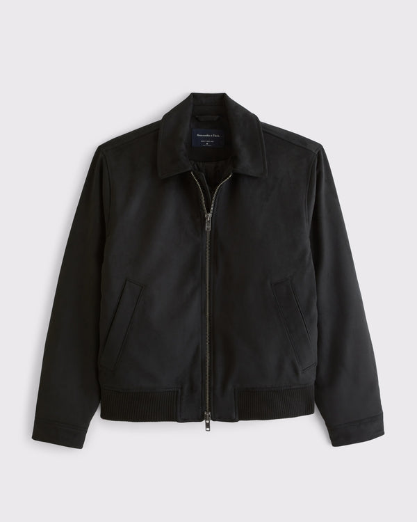 Abercrombie & Fitch Vegan Suede Bomber