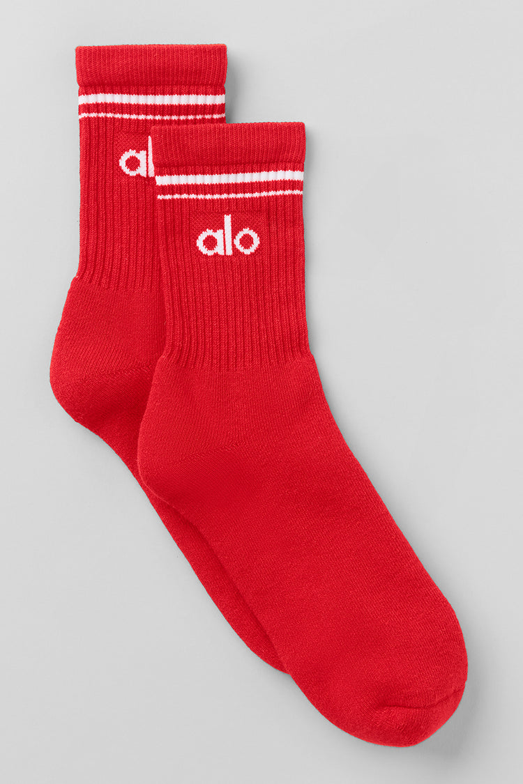 Alo Unisex Half-Crew Throwback Sock