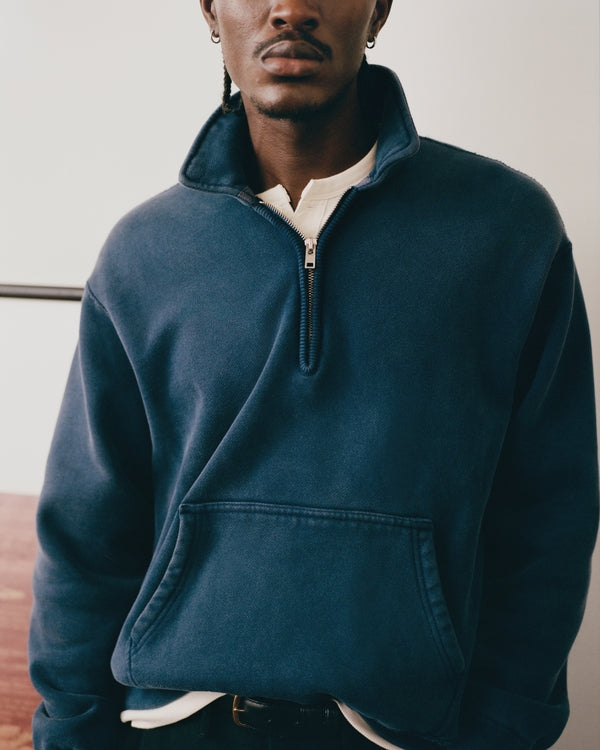 Abercrombie & Fitch Heritage Heavyweight Half-Zip Sweatshirt