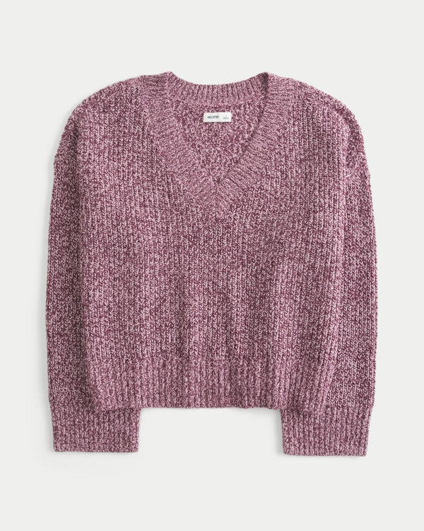 Hollister V-Neck Shaker Sweater