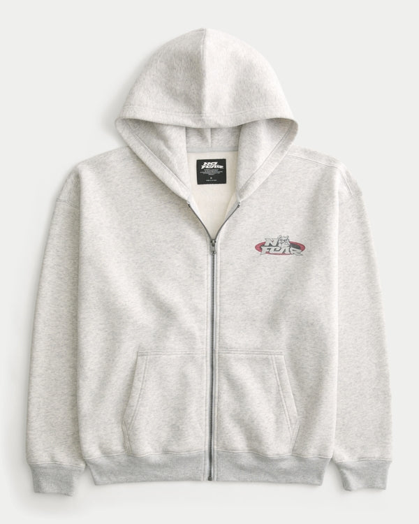 Hollister Boxy Zip-Up Hoodie