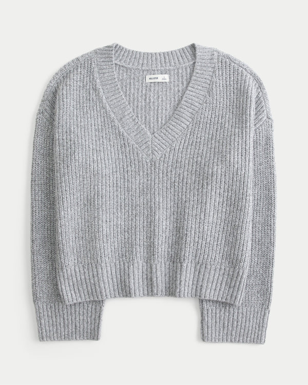 Hollister V-Neck Shaker Sweater