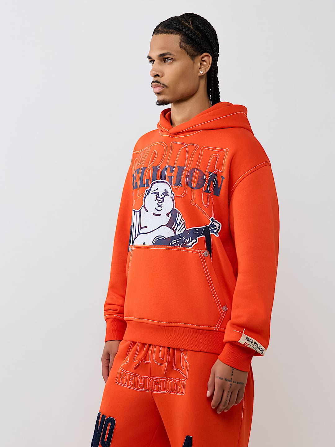 True Religion no. 1 logo big t hoodie