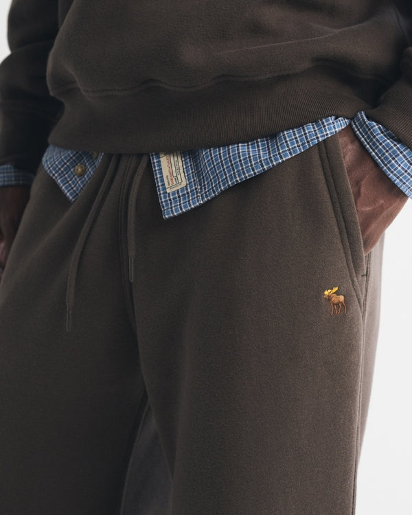 Abercrombie & Fitch Icon Straight Open-Hem Sweatpant