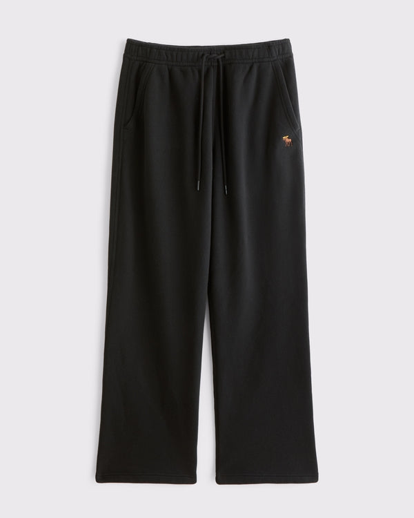 Abercrombie & Fitch Icon Straight Open-Hem Sweatpant