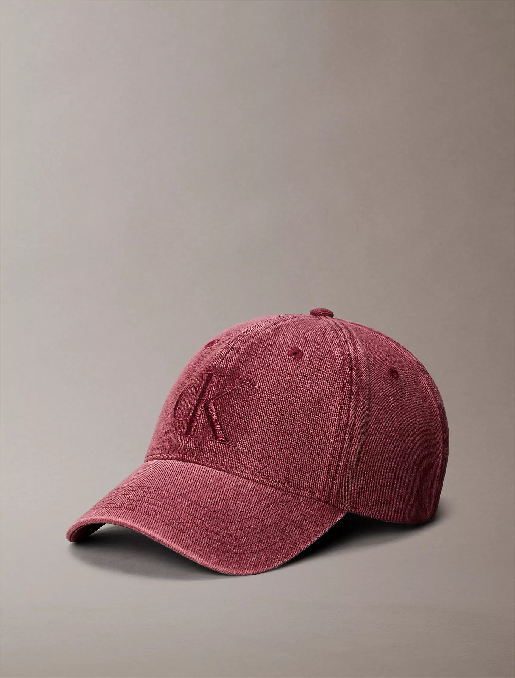 Calvin Klein Embroidered Monogram Denim Cap