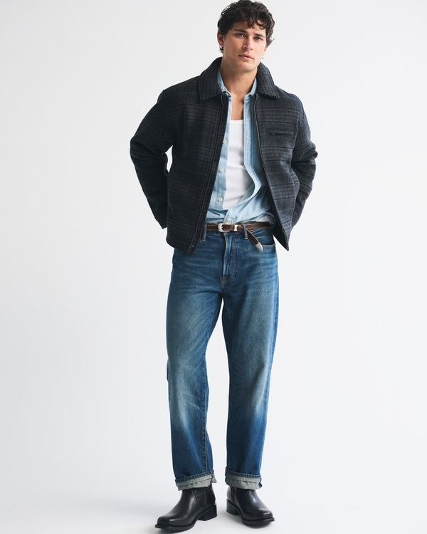 Abercrombie & Fitch Wool-Blend Zip Jacket